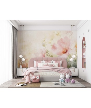 Floraison en Rose : Papier Peint Panoramique Romantique prix