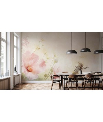 Floraison en Rose : Papier Peint Panoramique Romantique prix