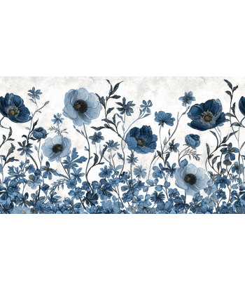 Eclat floral bleu Faites des économies