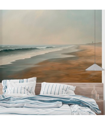 Horizon Paisible : Papier peint Plage et mer en peinture les muscles