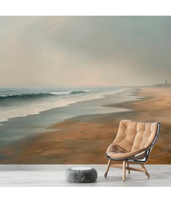 Horizon Paisible : Papier peint Plage et mer en peinture les muscles