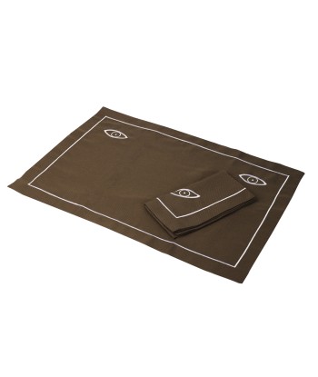 Set de Table & Serviette Oeil 40x60 & rond de serviette Pour