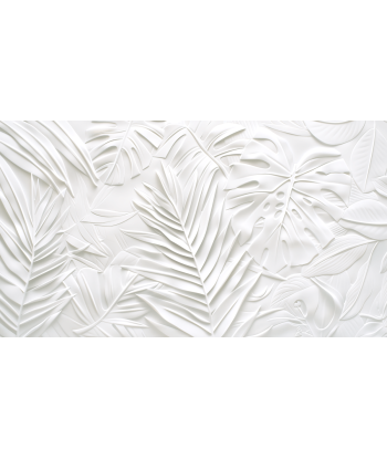 Feuillage 3D Blanc – Décor Mural Texturé En savoir plus