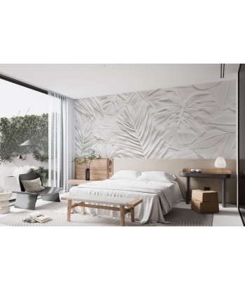 Feuillage 3D Blanc – Décor Mural Texturé En savoir plus