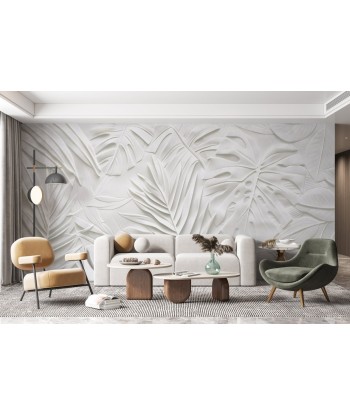 Feuillage 3D Blanc – Décor Mural Texturé En savoir plus