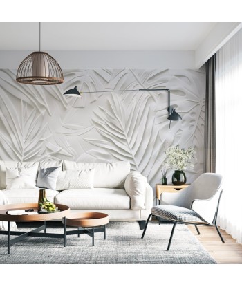 Feuillage 3D Blanc – Décor Mural Texturé En savoir plus