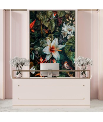 Floraison Exotique : Mural Botanique Vivant Véritable concentré