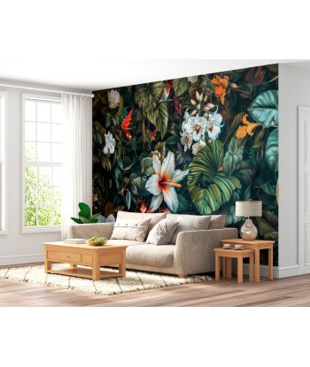 Floraison Exotique : Mural Botanique Vivant Véritable concentré