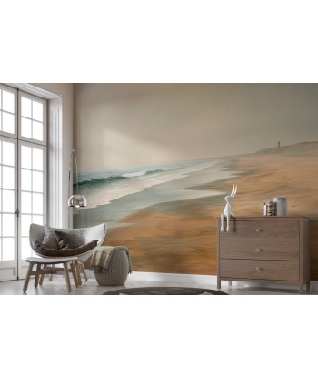 Horizon Paisible : Papier peint Plage et mer en peinture Toutes les collections ici