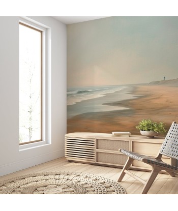 Horizon Paisible : Papier peint Plage et mer en peinture Toutes les collections ici