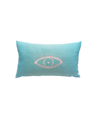 coussin déco rectangle oeil 30x50 pas cher 