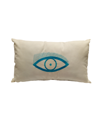 coussin déco rectangle oeil 30x50 hantent personnes