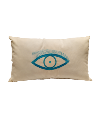 coussin déco rectangle oeil 30x50 hantent personnes