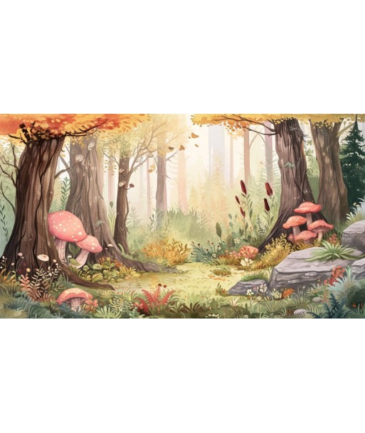 Les champignons fantastiques - Panoramique automnal soldes