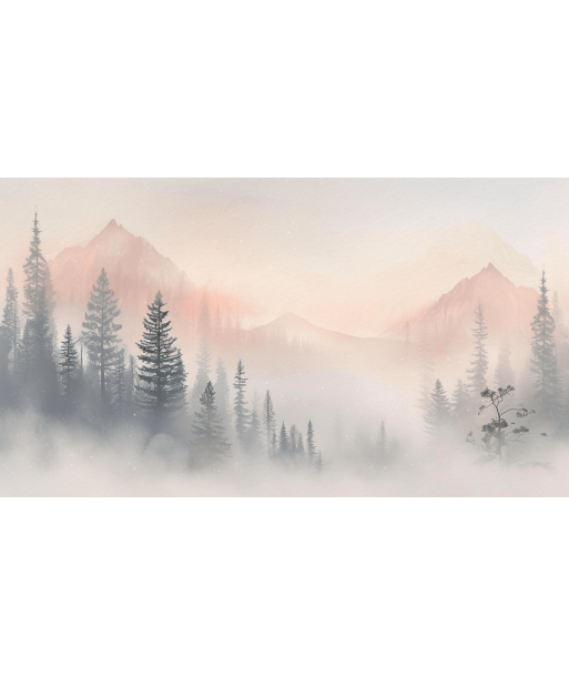 Aube Hivernale en Montagne – Élégance Pastel online