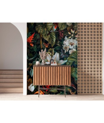 Floraison Exotique : Mural Botanique Vivant basket pas cher